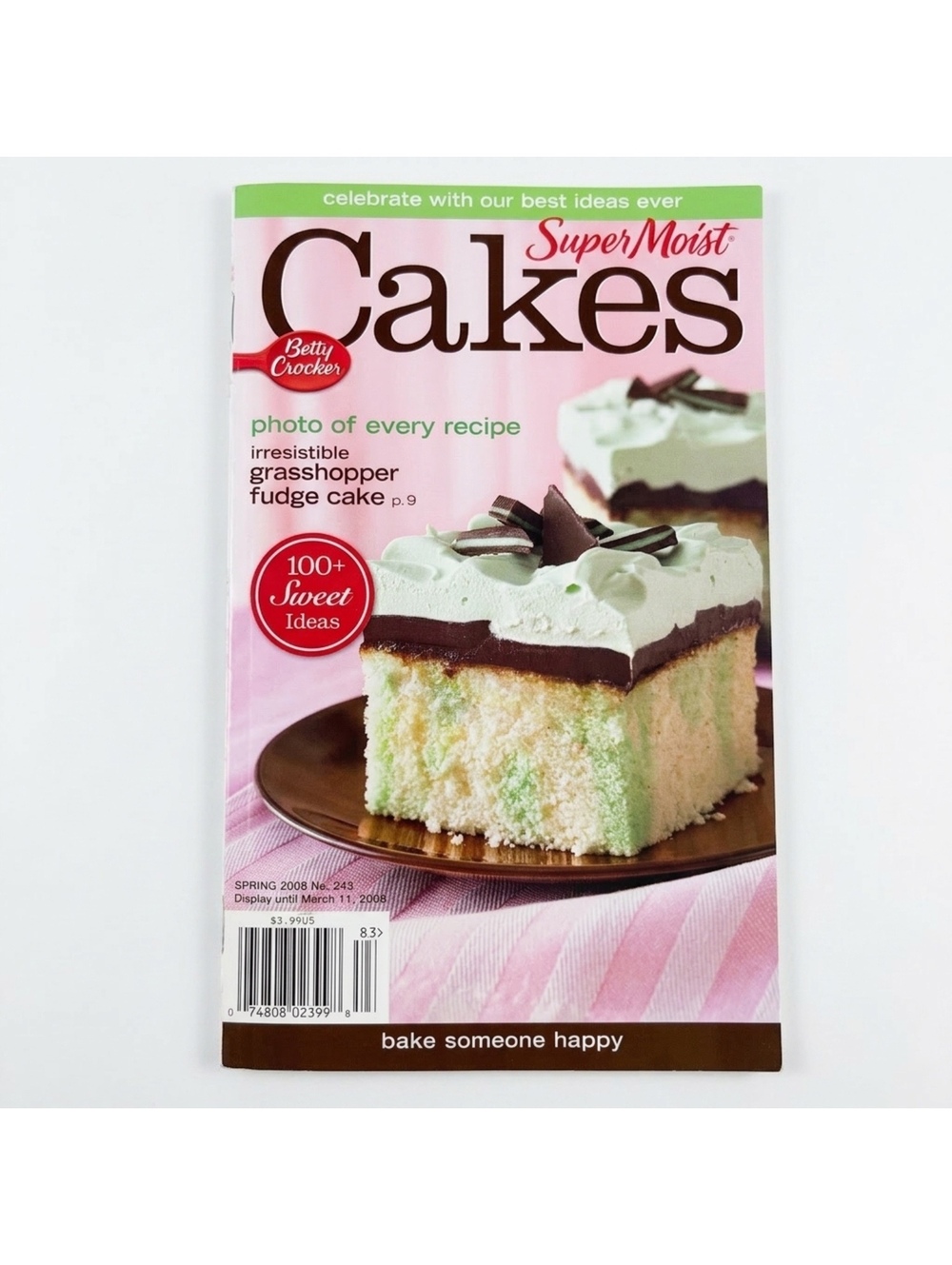 Betty Crocker Super Moist Cakes Recipe Book Spring 2008 Edition